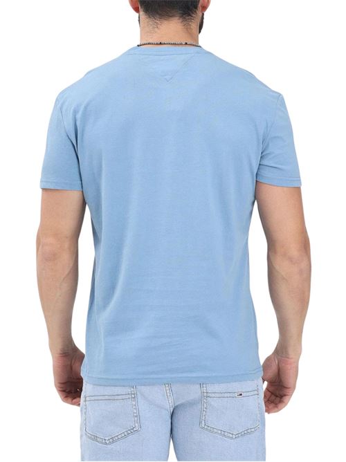 T-shirt azzurra in cotone Tommy Jeans | DM0DM20744DY6
